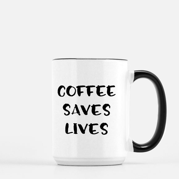 Coffee Saves Lives Mug Frenchie Edition